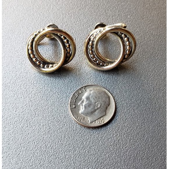 Vintage '50's Beau Sterling Silver Earrings - Picture 7 of 8